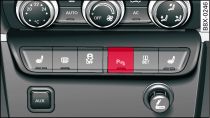 Centre console: Switch for parking aid